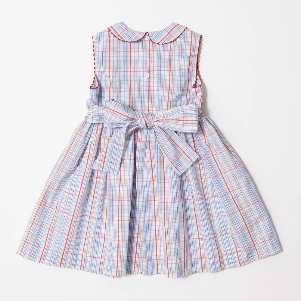 Amaia Kids RaisinDress タータン 40%OFF】Amaia Kids - Raisin dress - Blue tartan