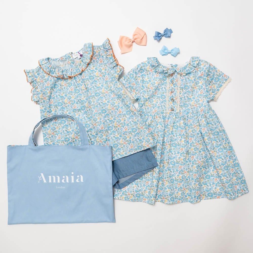 Amaia Kids - Liberty Blue bag アマイアキッズ - リバティ