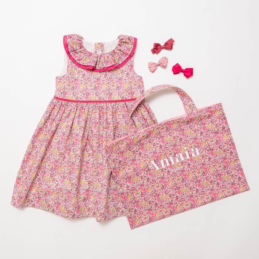 Amaia Kids - Liberty Fuchsia bag アマイアキッズ - リバティ