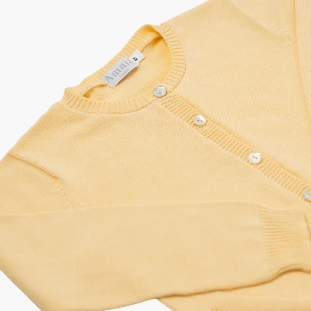 Amaia Kids - Patty cardigan - Yellow アマイアキッズ