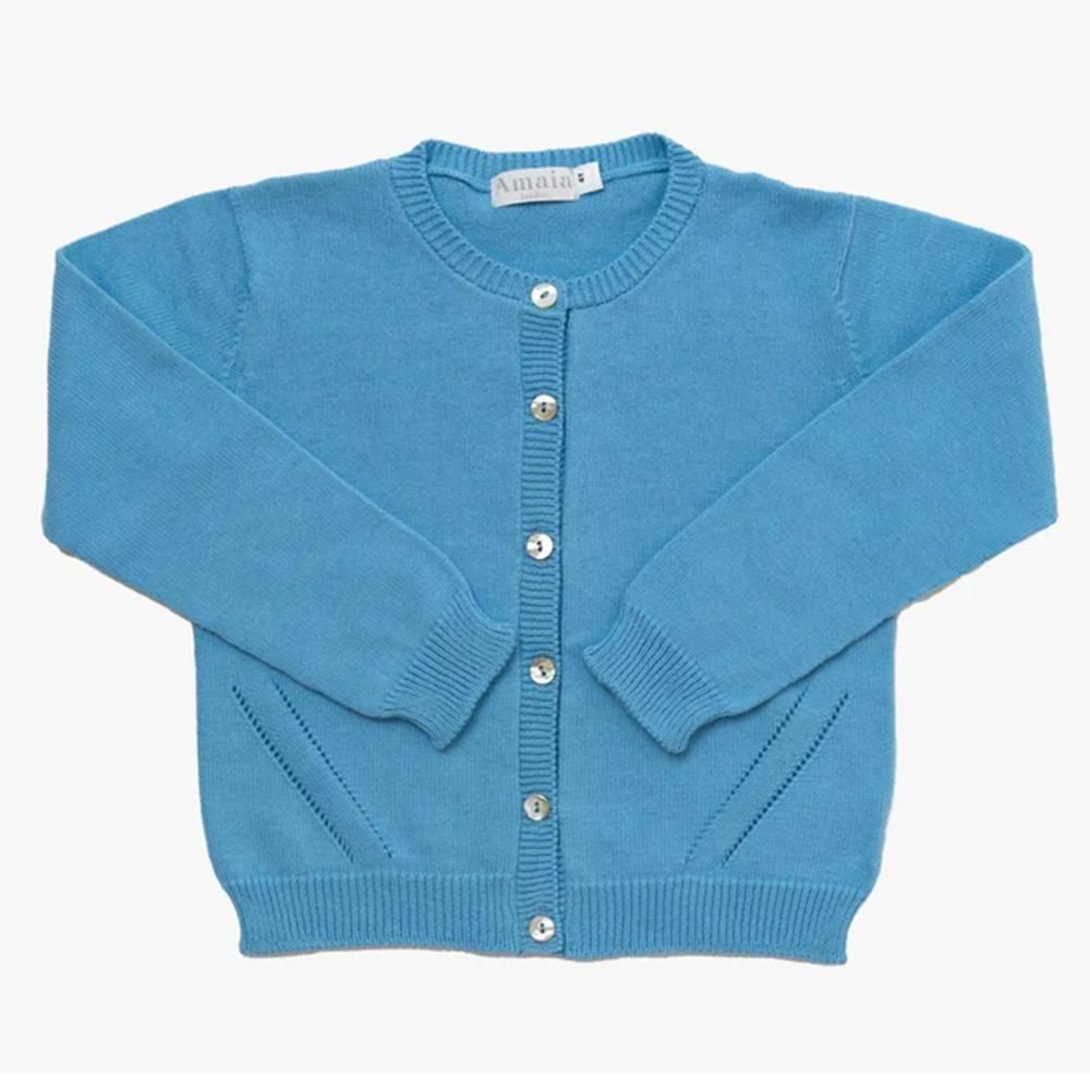 <img class='new_mark_img1' src='https://img.shop-pro.jp/img/new/icons14.gif' style='border:none;display:inline;margin:0px;padding:0px;width:auto;' />Amaia Kids - Patty cardigan - Turquoise ޥå - ǥ