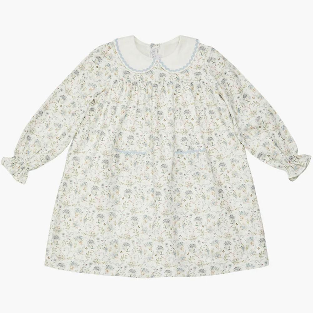 Amaia Kids - Leela baby dress - Baby blue floral