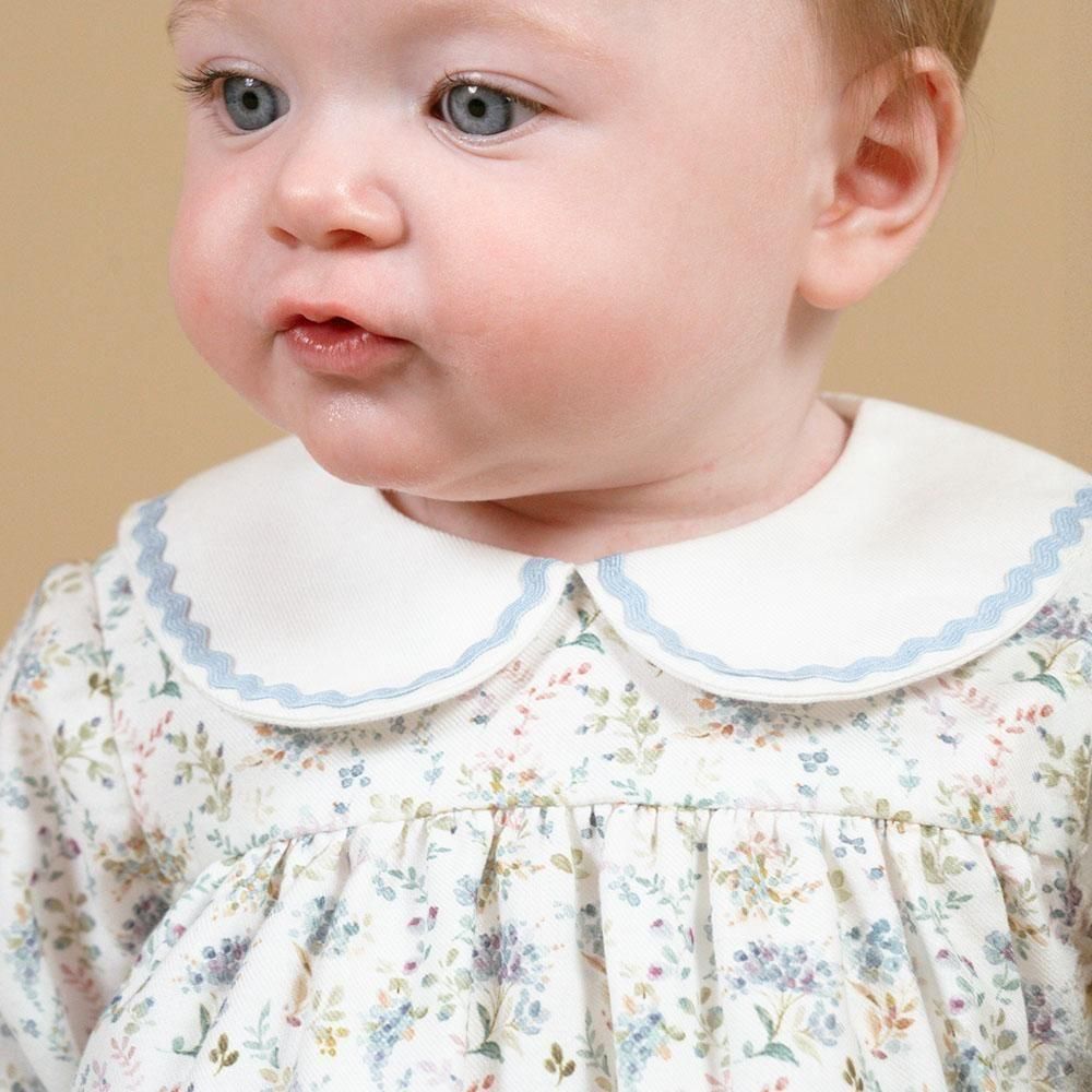 【美品】Amaia アマイアキッズ　花柄長袖ワンピース　10y Amaia Kids - Villa dress - Pink floral アマイアキッズ - 花柄