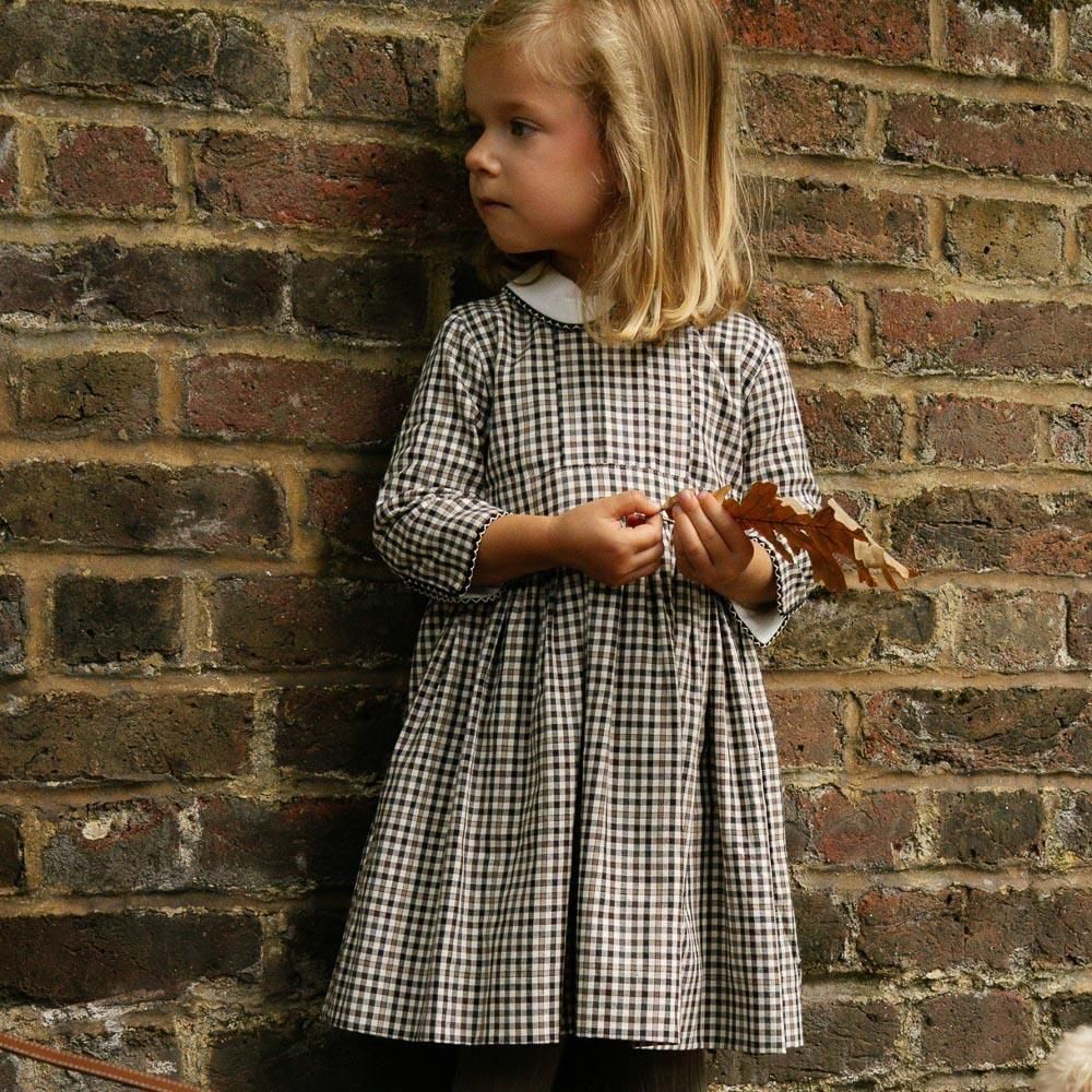 Amaia Kids - Corneta dress - Brown/Black check