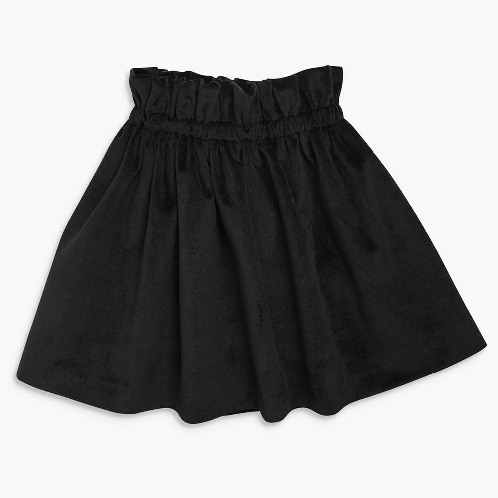 Amaia Kids - Pestana skirt - Black velvet アマイアキッズ