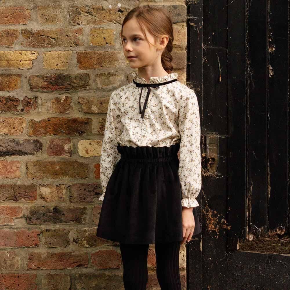 Amaia Kids ブラウス　スカートセット　5A Amaia Kids - Pestana skirt - Khaki velvet アマイアキッズ