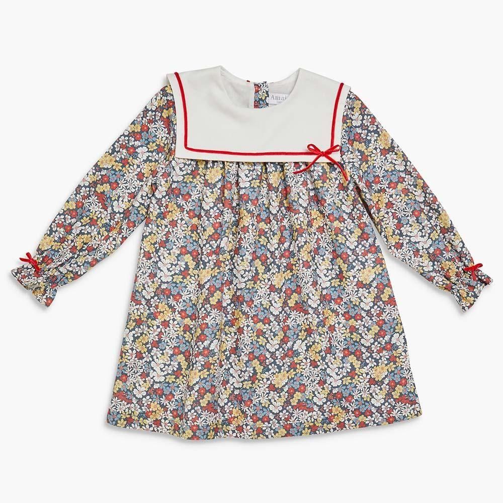 Amaia ワンピース Amaia Kids - Shirley dress - Yellow floral アマイアキッズ