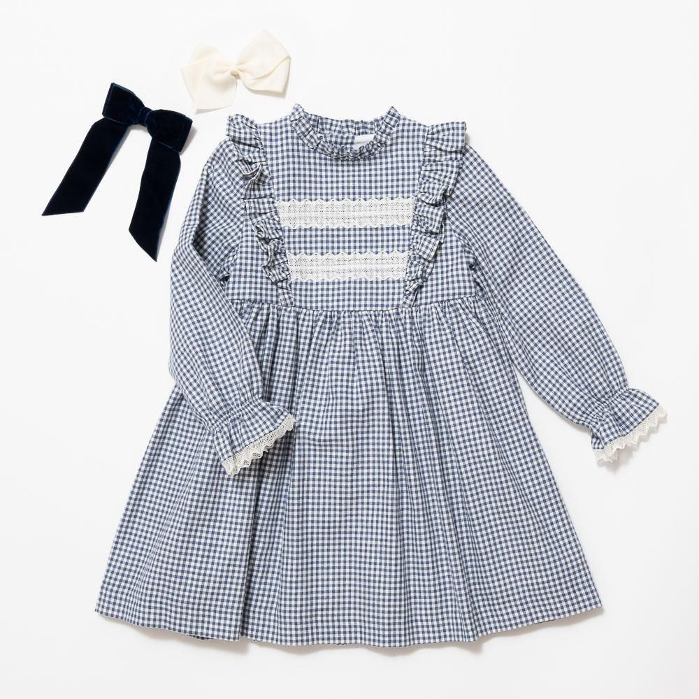 アマイアキッズ   Amaia Kids ワンピース Amaia Kids - Soledad dress - Blue check アマイアキッズ