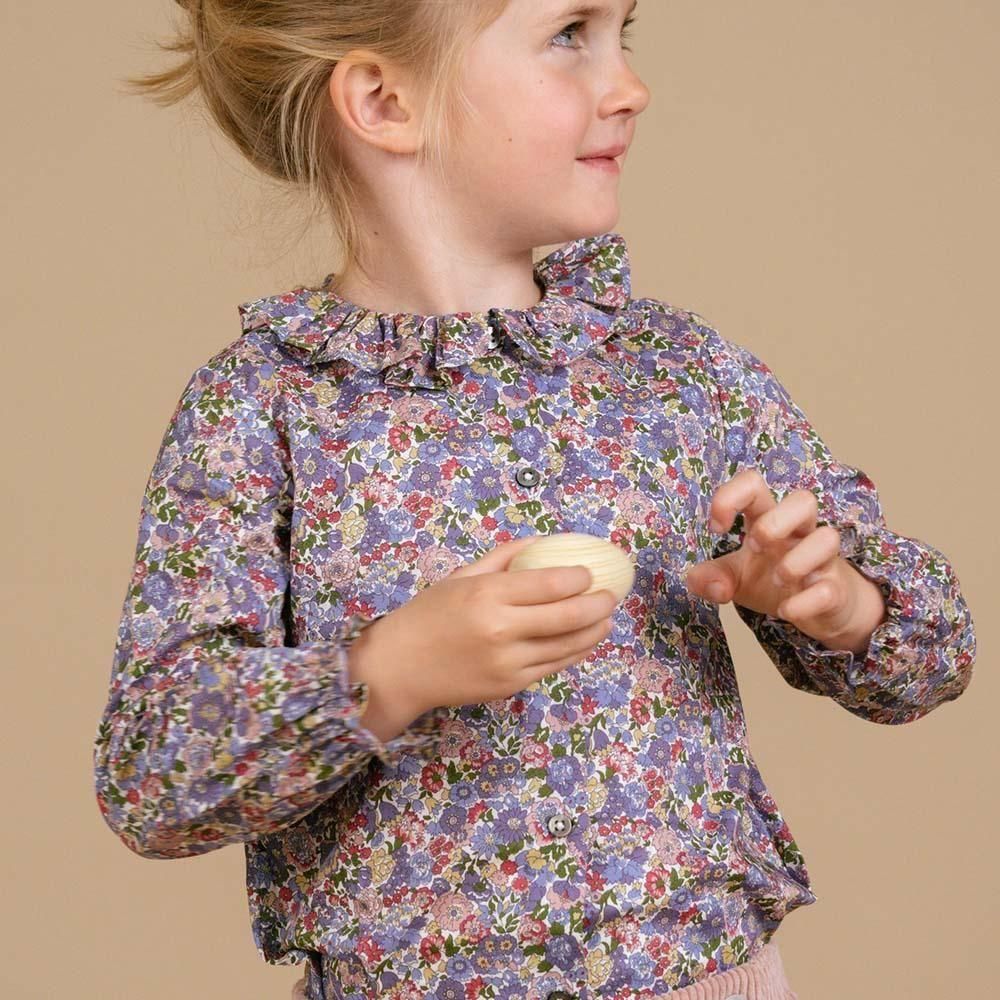 <img class='new_mark_img1' src='https://img.shop-pro.jp/img/new/icons14.gif' style='border:none;display:inline;margin:0px;padding:0px;width:auto;' />Amaia Kids - Amelia blouse - Liberty Plum/Pink floral ޥå - Хƥץȥ֥饦