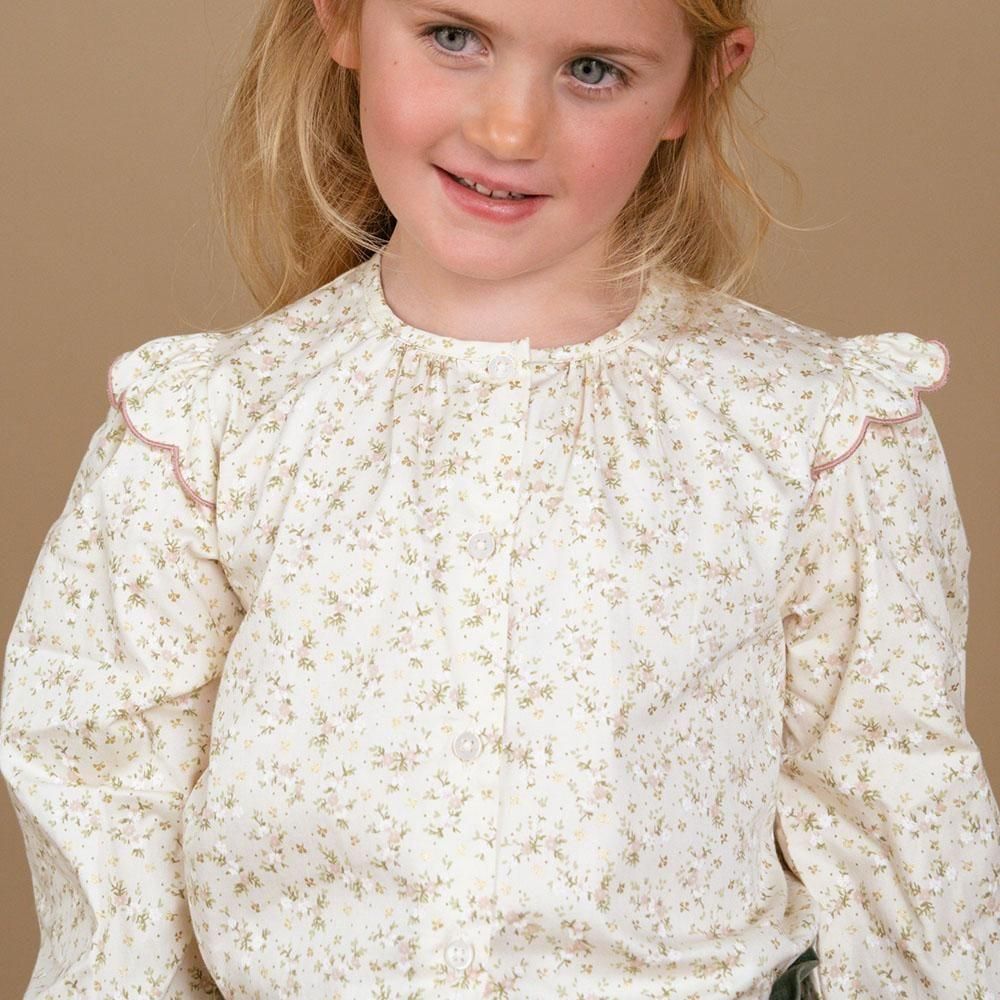 <img class='new_mark_img1' src='https://img.shop-pro.jp/img/new/icons14.gif' style='border:none;display:inline;margin:0px;padding:0px;width:auto;' />Amaia Kids - Sacha blouse - Pink/Gold floral ޥå - ֥饦