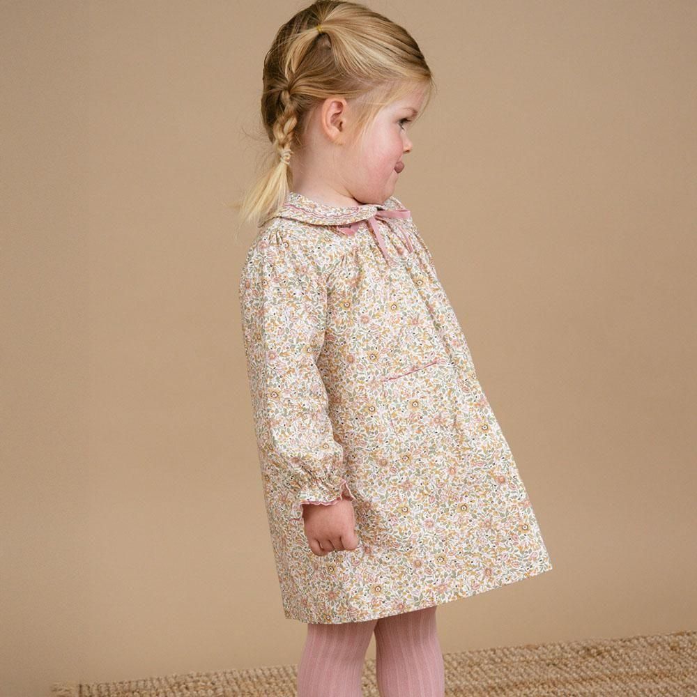 <img class='new_mark_img1' src='https://img.shop-pro.jp/img/new/icons14.gif' style='border:none;display:inline;margin:0px;padding:0px;width:auto;' />Amaia Kids - Leela baby dress - Pink/Tan floral ޥå - ԡ
