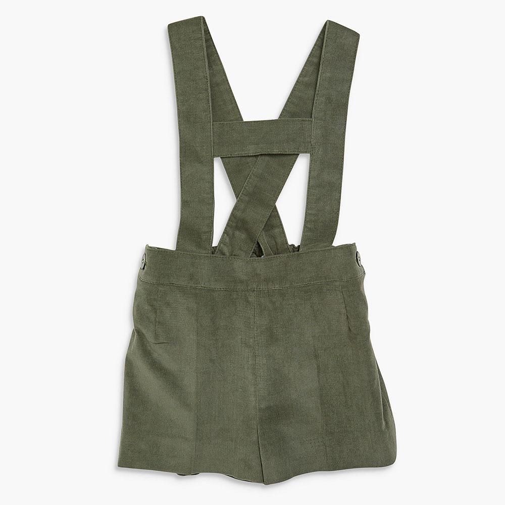 Amaia Kids - Santi shorts - Khaki corduroy アマイアキッズ - 肩