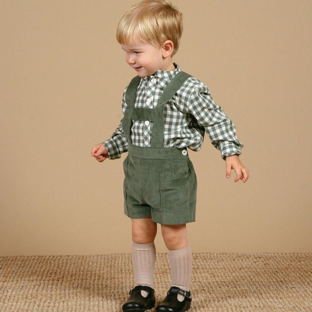 <img class='new_mark_img1' src='https://img.shop-pro.jp/img/new/icons14.gif' style='border:none;display:inline;margin:0px;padding:0px;width:auto;' />Amaia Kids - Santi shorts - Khaki corduroy ޥå - ɳդѥ
