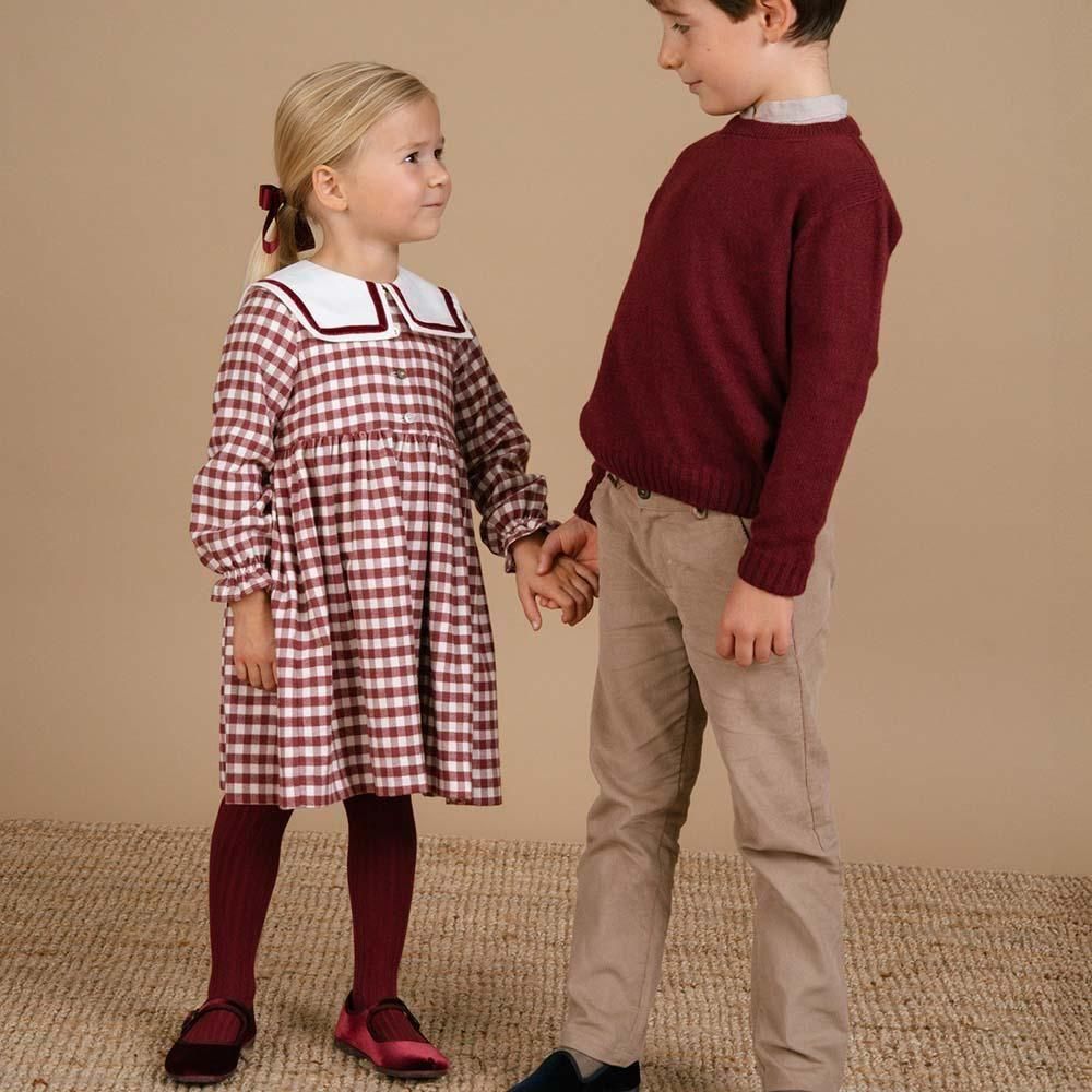 Amaia kids　6Y　116cm　チェック柄ワンピース　アマイアキッズ Amaia Kids - Raisin dress - Blue tartan アマイアキッズ