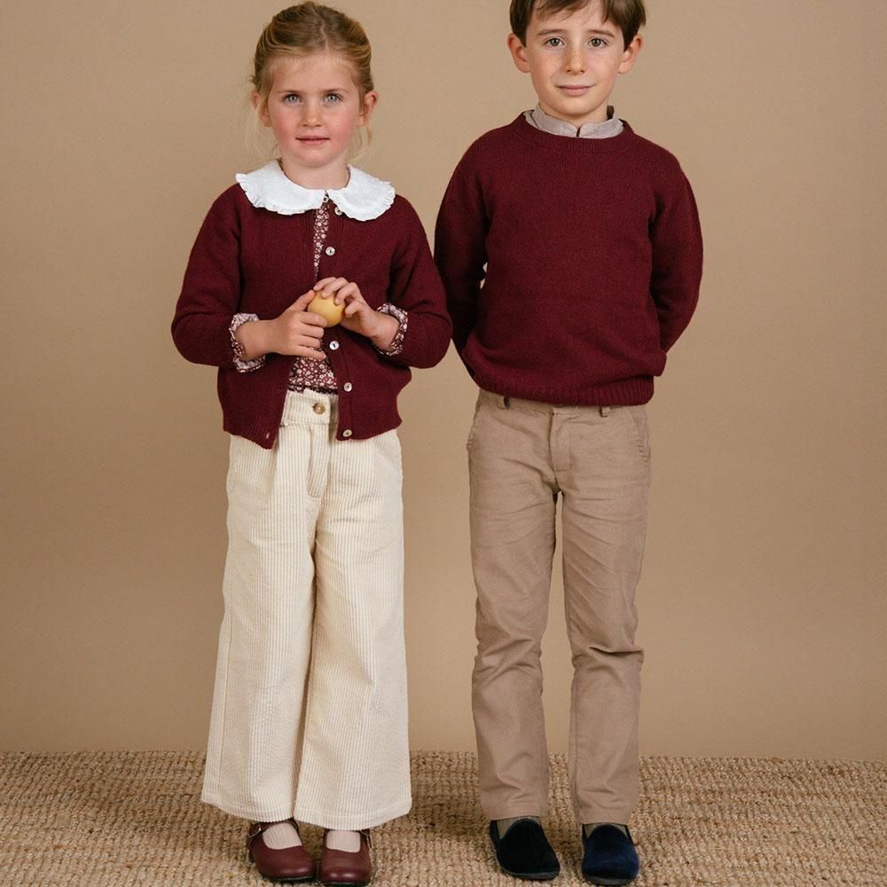 SALE20%OFF】Amaia Kids - Gaya top - Burgundy floral アマイアキッズ