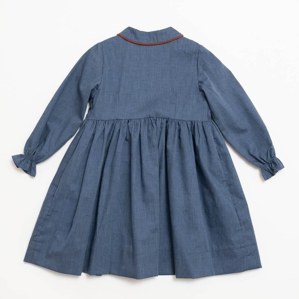 P　Amaia kids ワンピース Amaia Kids - Paris dress - Chambray アマイアキッズ