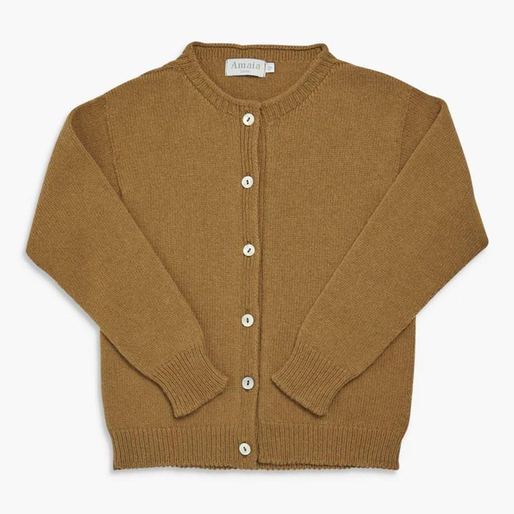 <img class='new_mark_img1' src='https://img21.shop-pro.jp/PA01410/044/etc/icon_new.png' style='border:none;display:inline;margin:0px;padding:0px;width:auto;' />Amaia Kids - Cressy cardigan - Caramel アマイアキッズ - カーディガン