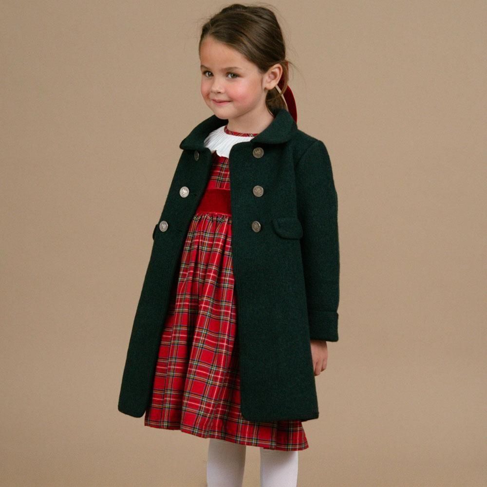 11月5日(水)発売】Amaia Kids - Pompadour dress - Red tartan