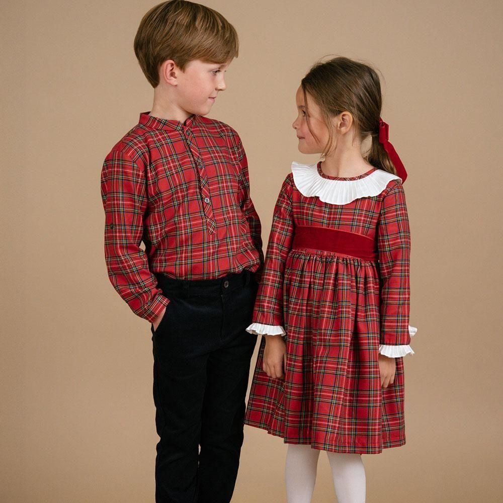 Amaia kids　6Y　116cm　チェック柄ワンピース　アマイアキッズ