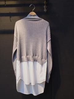 ADAWAS LAYERED RIB KNIT GRY