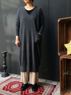 C.T.Plage CT20122 WOOL×CASHMERE ONE PIECE CHARCOAL