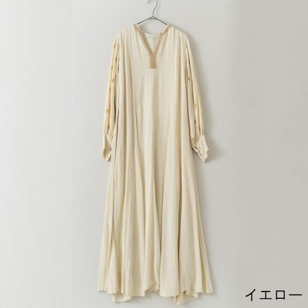 ne Quittez pas / 010432GR2 / MOSS RAYON ZARI EMB PANEL DRESS