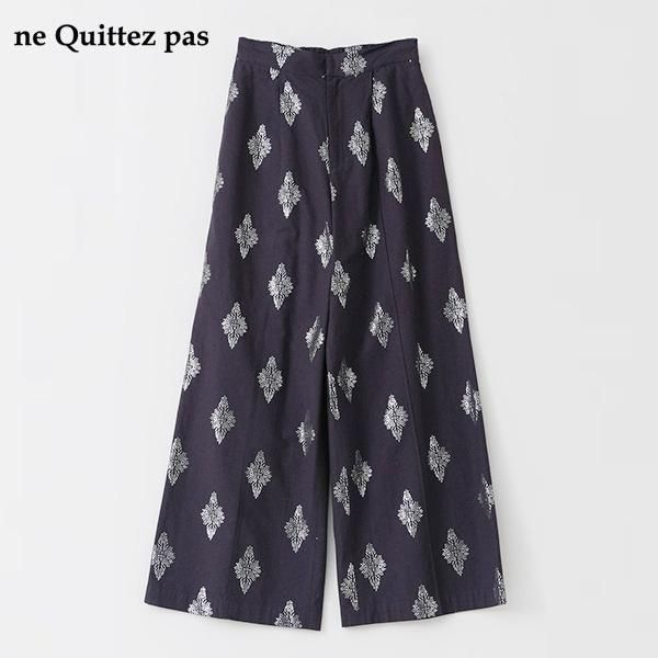ne Quittez pas / 010651GV2Cotton Linen Foil Print Pants2510