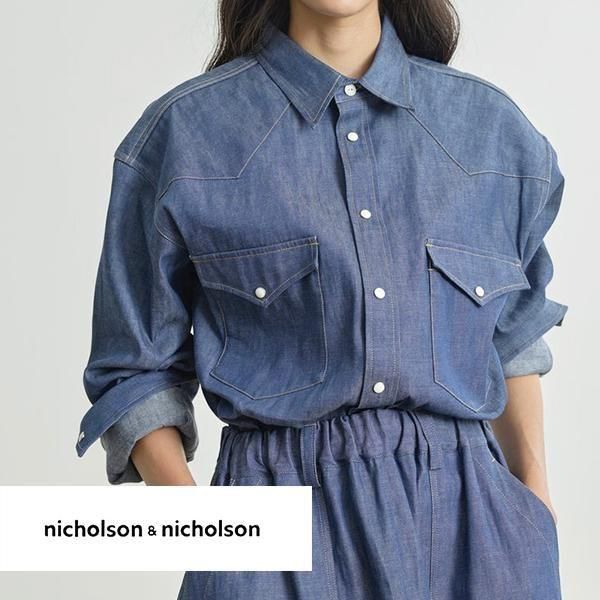 <img class='new_mark_img1' src='https://img.shop-pro.jp/img/new/icons24.gif' style='border:none;display:inline;margin:0px;padding:0px;width:auto;' />SALE20OFFnicholson&nicholson / BRENDA-DENIM / åեåȥ󥷥
2510