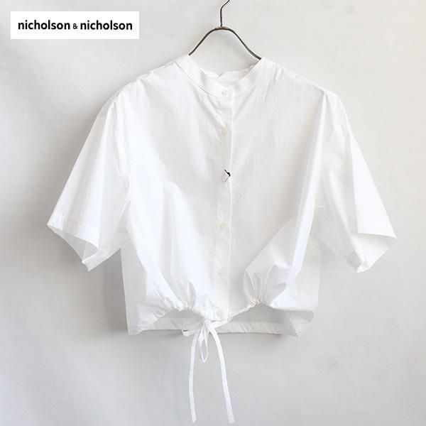 <img class='new_mark_img1' src='https://img.shop-pro.jp/img/new/icons24.gif' style='border:none;display:inline;margin:0px;padding:0px;width:auto;' />SALE20OFFnicholson&nicholson LUNA-POPLIN cotton poplin blouse2510