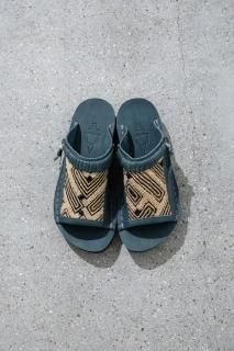 WONDER FULL LIFE / IMA:ZINE KUBA SANDAL Men's GREEN