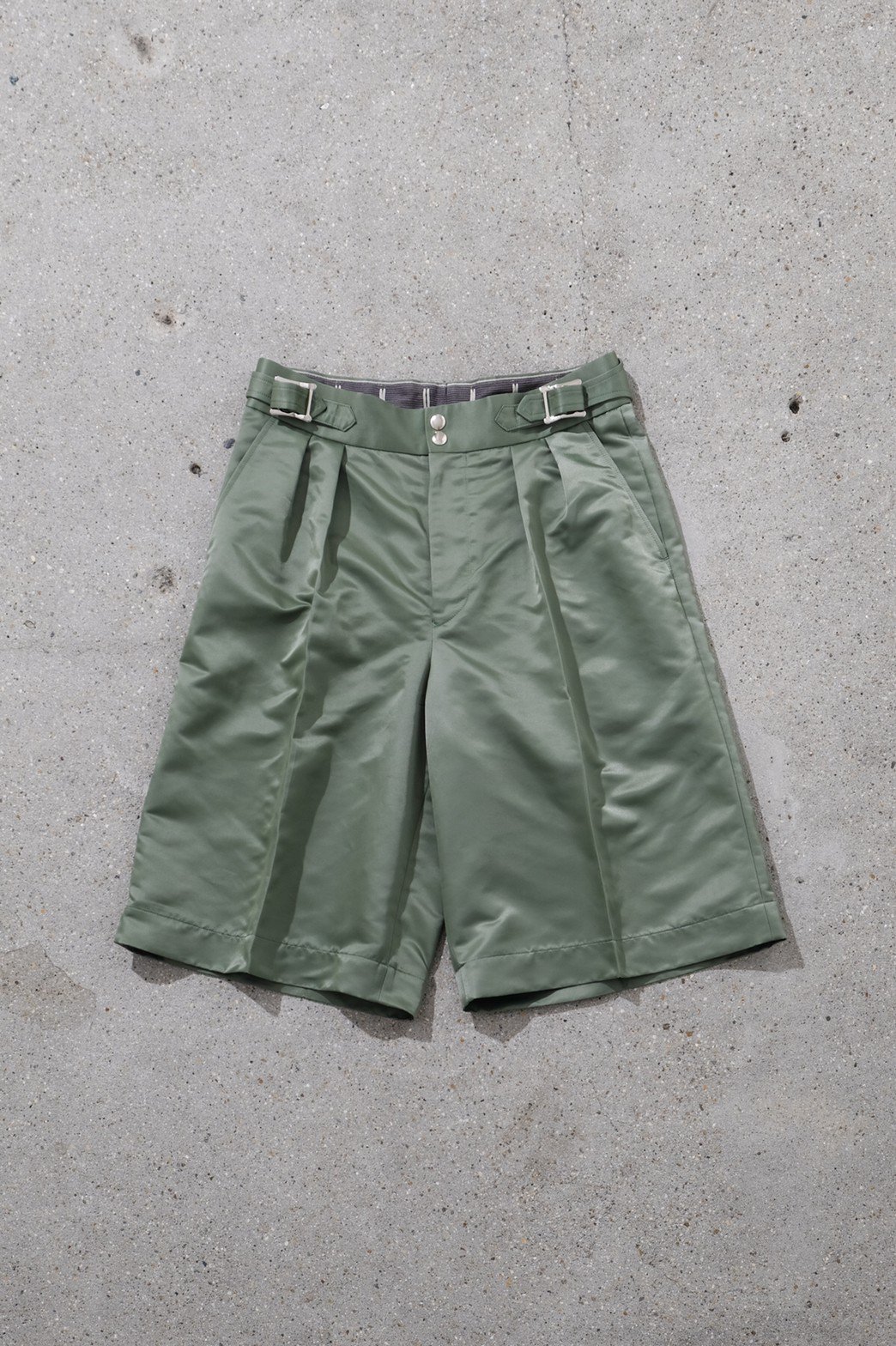 Scye / Nylon Cotton Twill Culotte Shorts