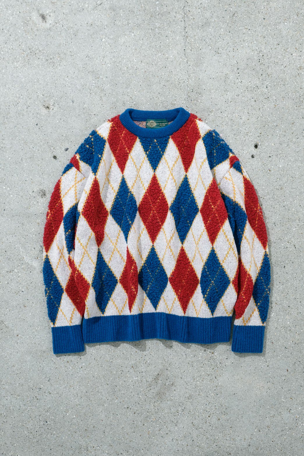 gim context / Argyle Toricolor Pile Sweater