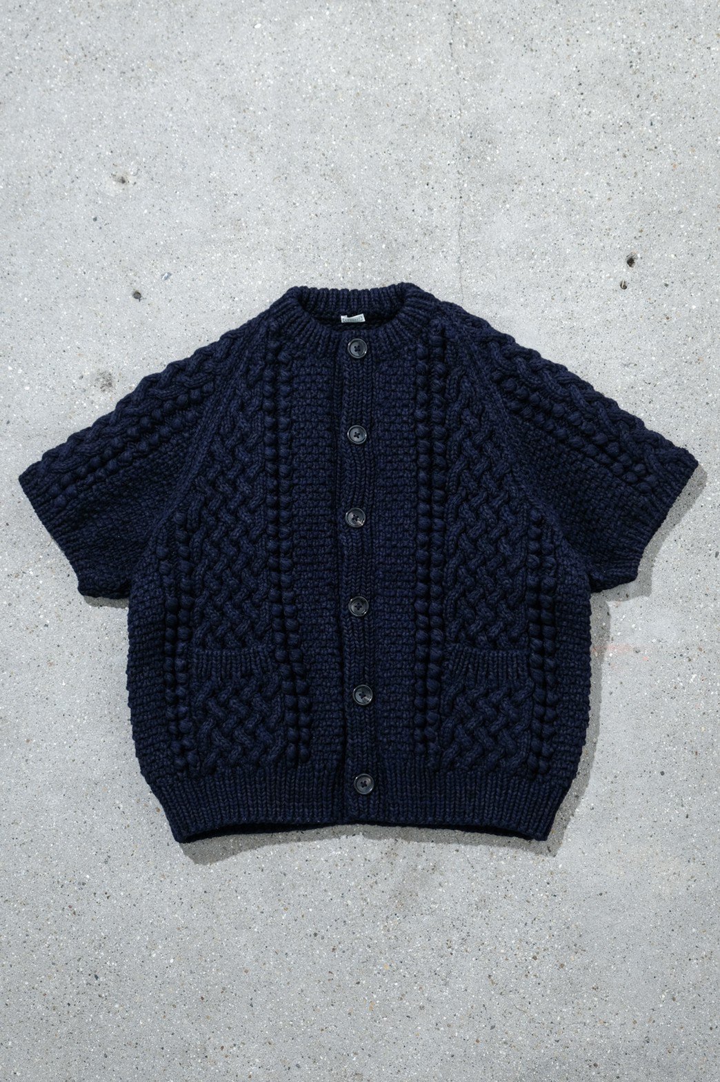 A.PRESSE / S/S Hand Knit Aran Sweater