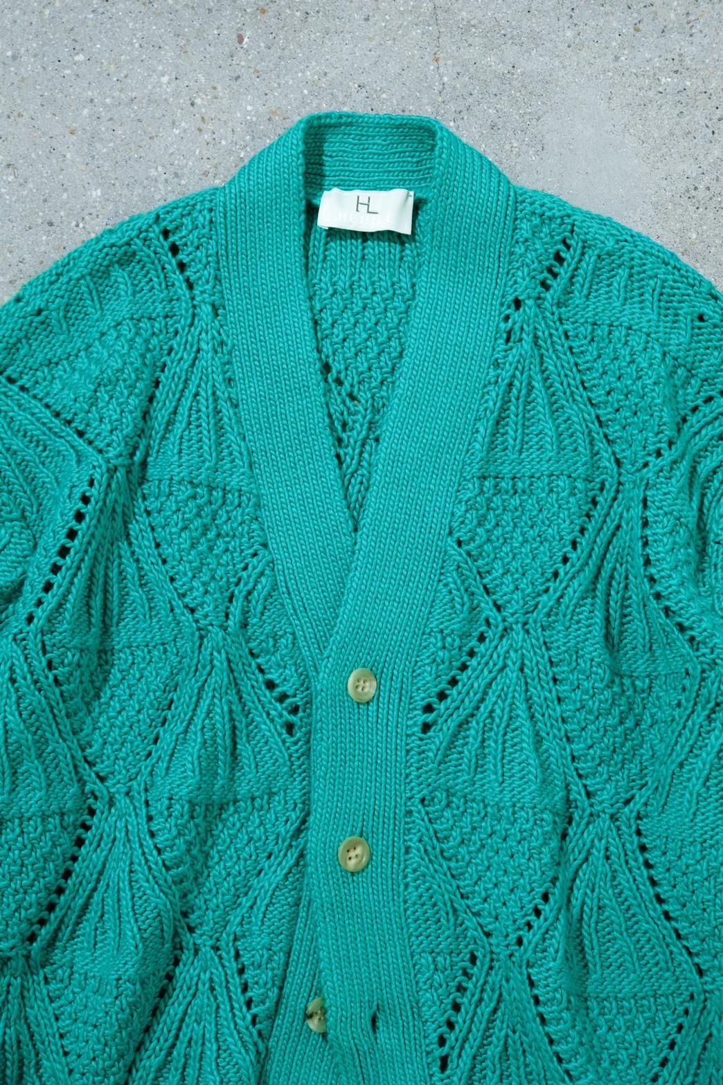 HERILL / Cotton code Pattern cardigan - IMA:ZINE