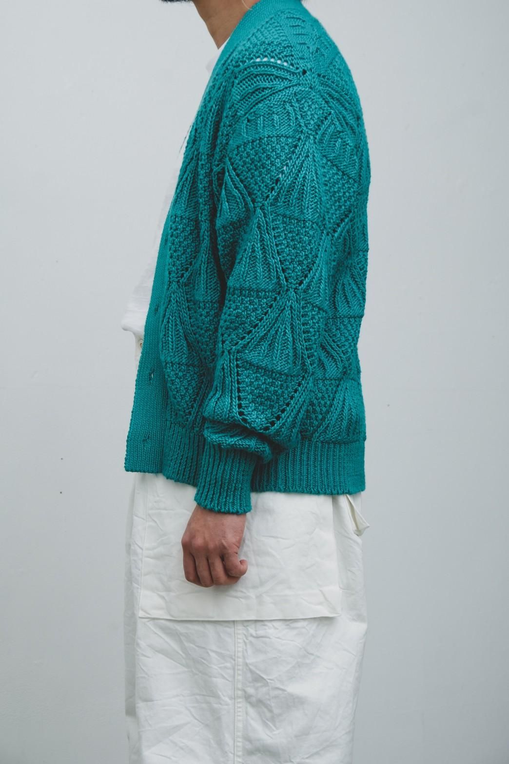 HERILL / Cotton code Pattern cardigan - IMA:ZINE