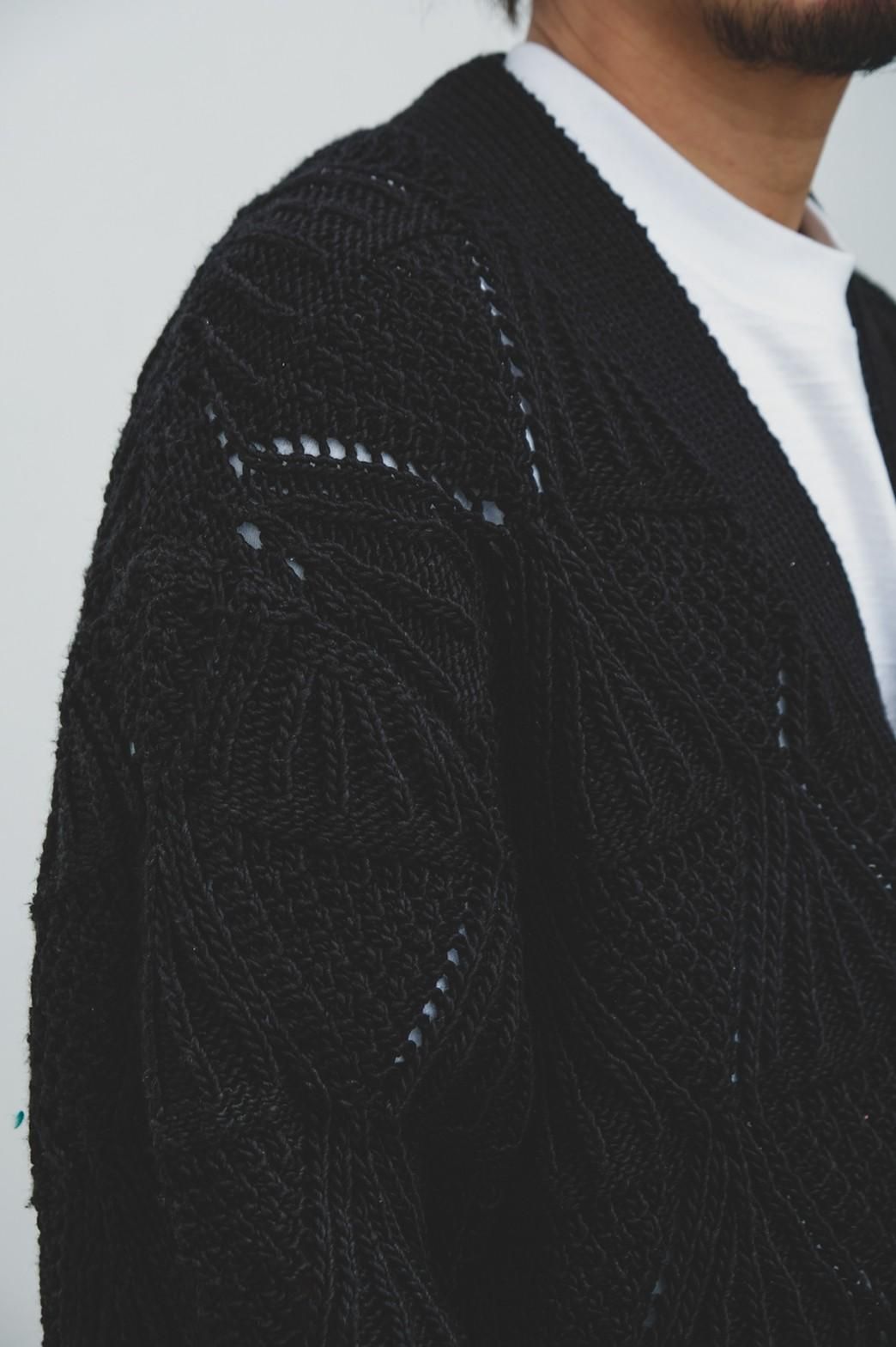 HERILL / Cotton code Pattern cardigan - IMA:ZINE HERILL / Cotton code Pattern cardigan - IMA:ZINE