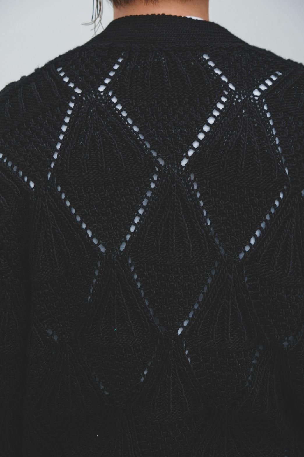 HERILL / Cotton code Pattern cardigan - IMA:ZINE HERILL / Cotton code Pattern cardigan - IMA:ZINE