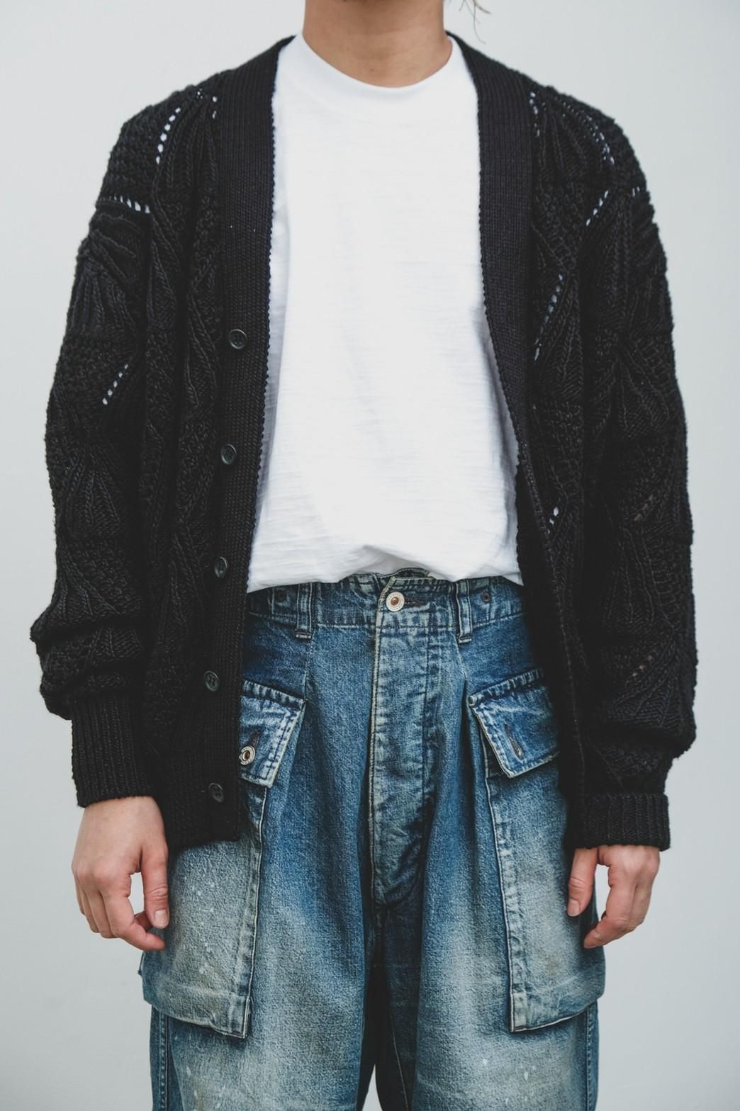 ［新品］HERILL カーディガン HERILL / Cotton code Pattern cardigan - IMA:ZINEオンライン