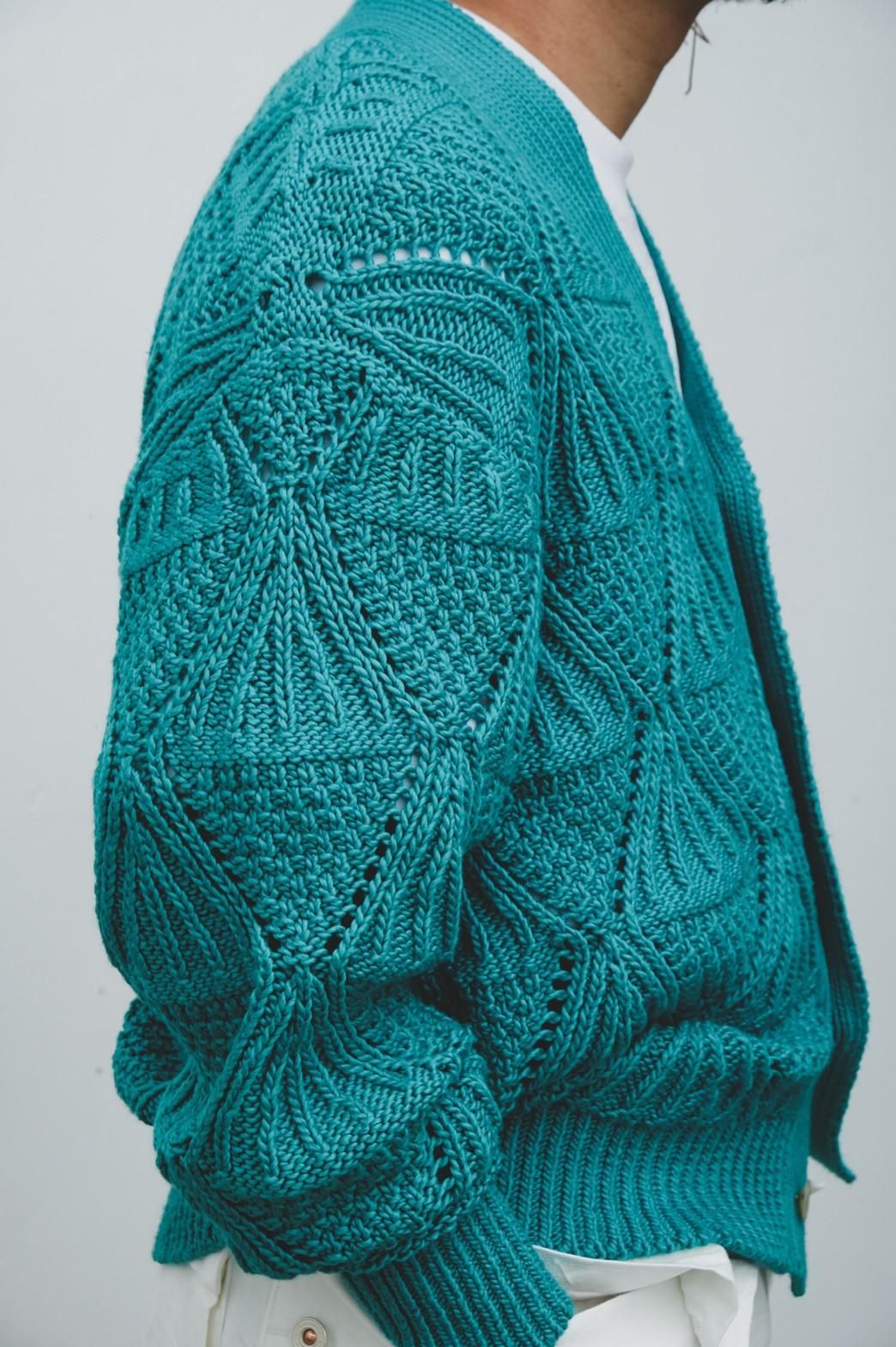 HERILL / Cotton code Pattern cardigan - IMA:ZINE HERILL / Cotton code Pattern cardigan - IMA:ZINE