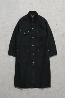 ţ/ LOOSE FIT COAT BLACK DENIM IMA:ZINE SP
