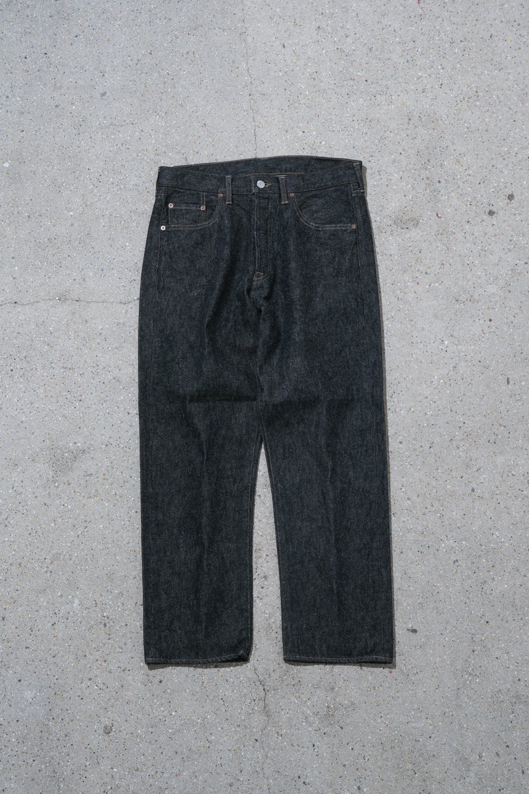 A.PRESSE / Black Washed Denim Pants