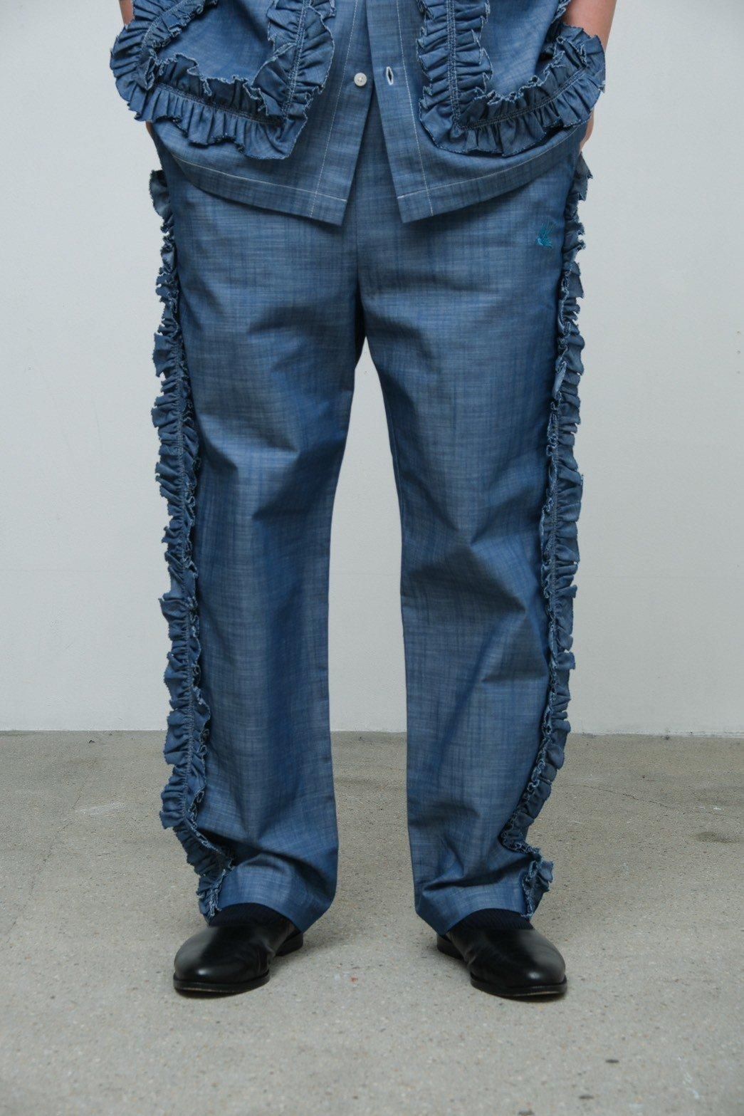 Rhodolirion / FRILL SIDE PT -CHAMBRAY - IMA:ZINEオンライン