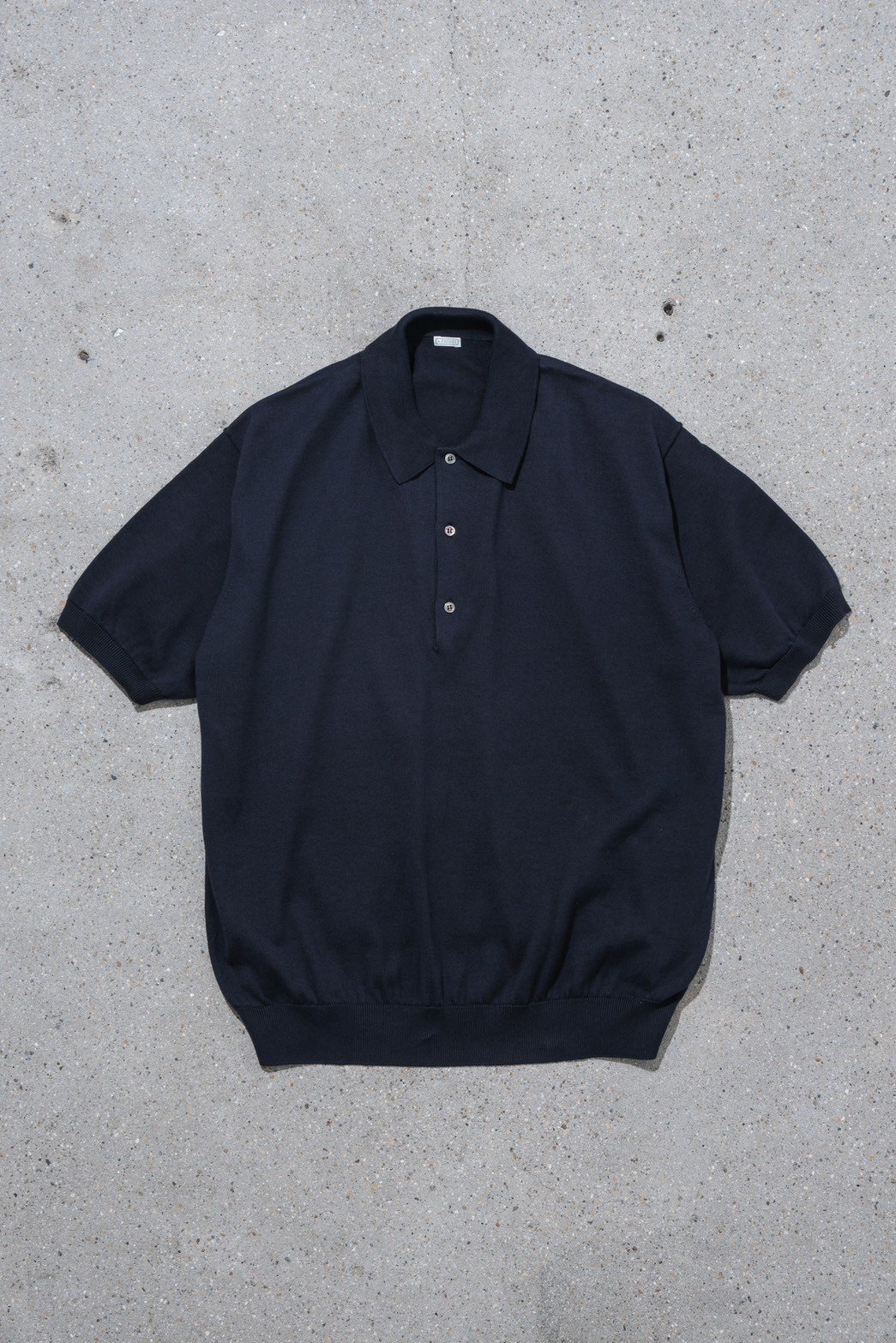 A.PRESSE / Cotton Knit S/S Polo Shirts