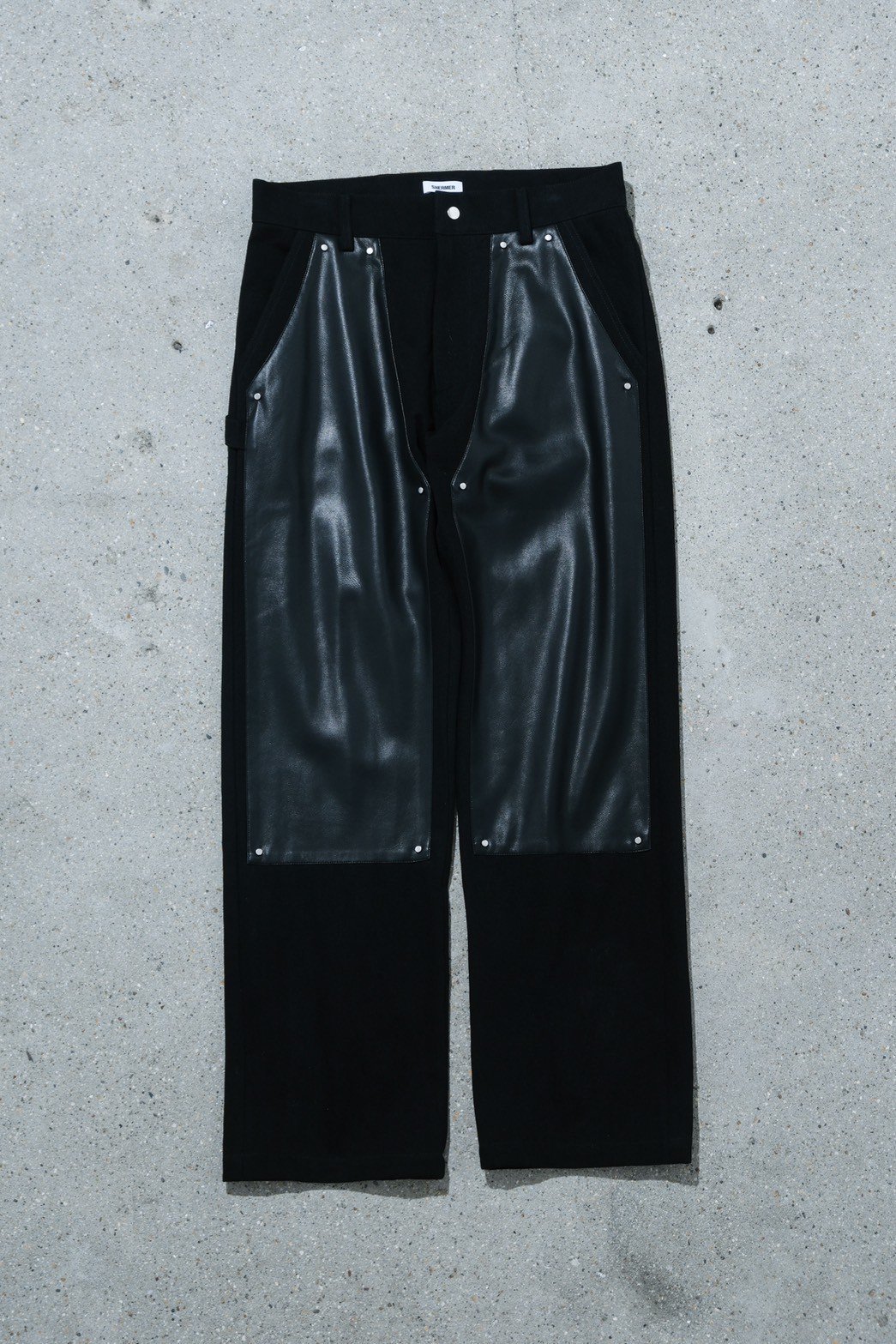 SHERMER / V-leather Double knee Pants