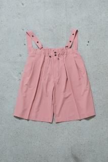 Sillage / Circular short pants rose with suspenders