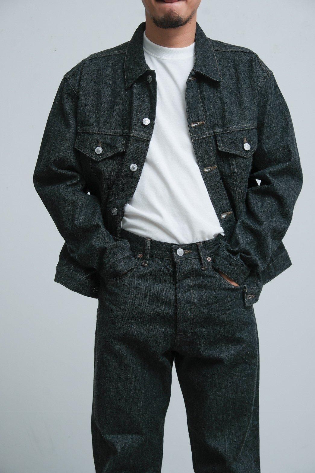 A.PRESSE / Black Denim Trucker Jacket - IMA:ZINE