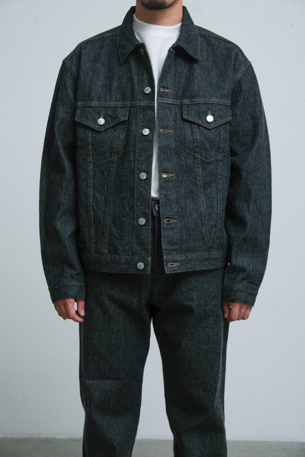 A.PRESSE / Black Denim Trucker Jacket - IMA:ZINE A.PRESSE / Black Denim Trucker Jacket - IMA:ZINE