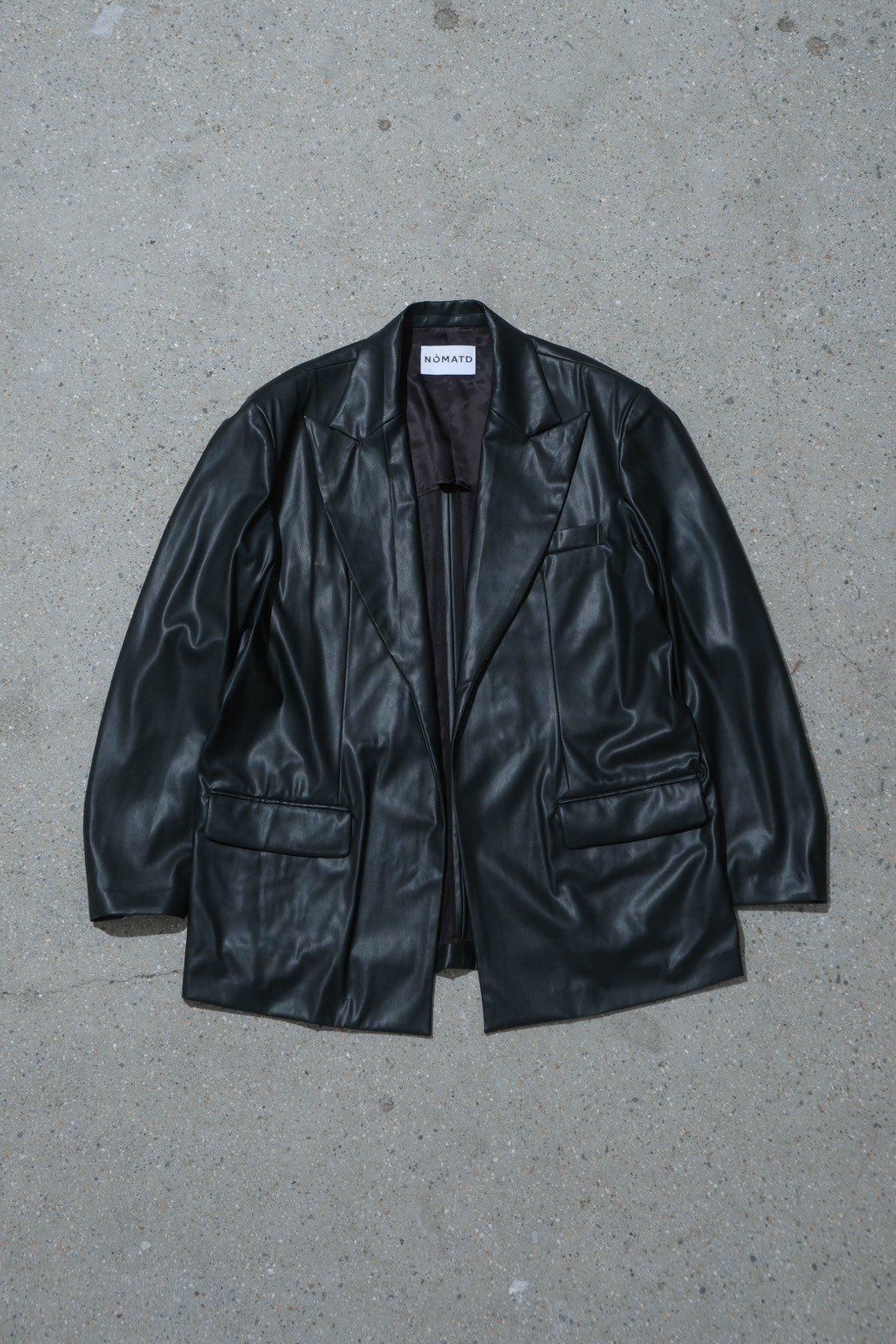 NOMA t.d. / Faux Leather Peaked Lapel Jacket - IMA:ZINEオンライン