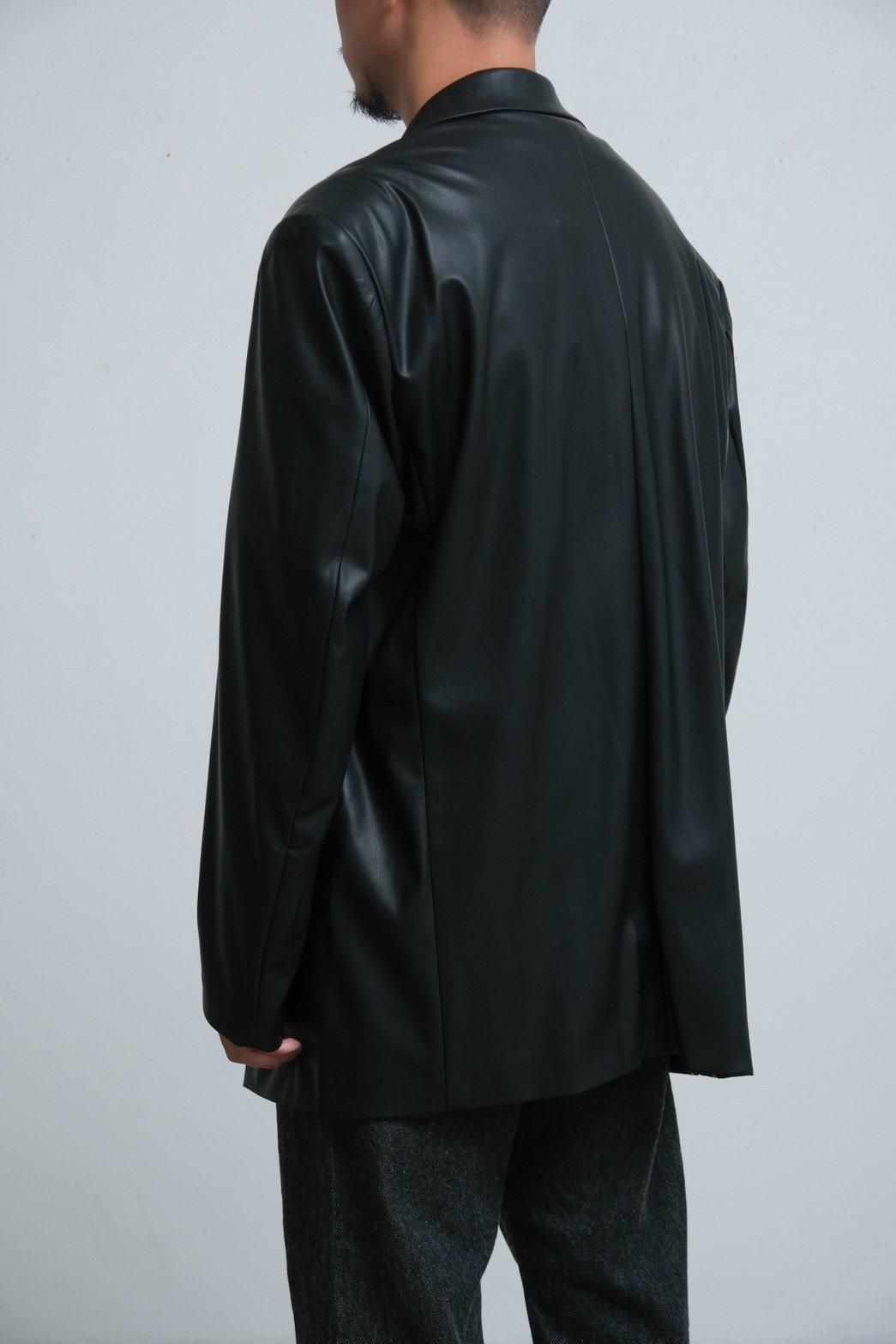 NOMA t.d. / Faux Leather Peaked Lapel Jacket - IMA:ZINEオンライン