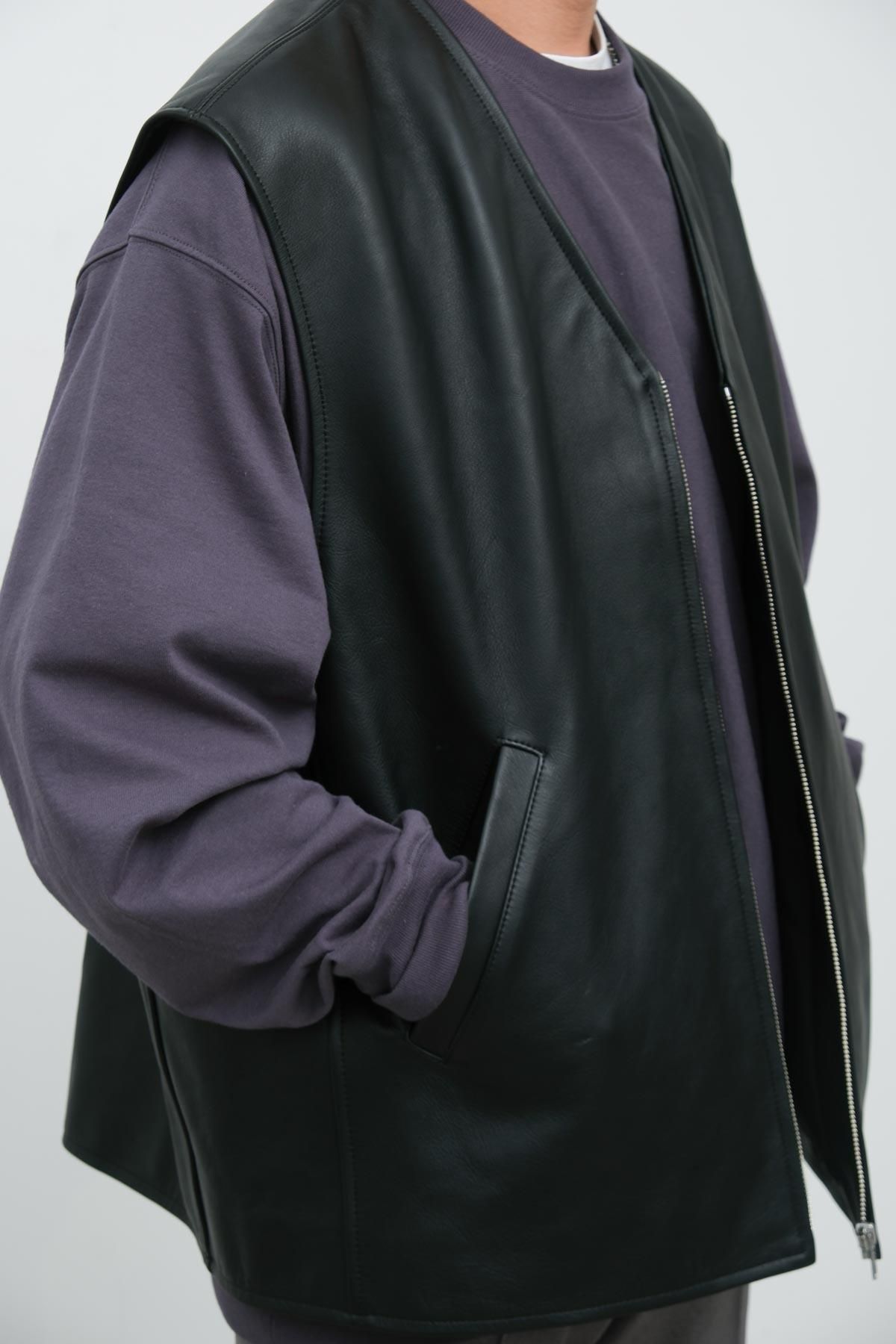 COOTIE PRODUCTIONS / LSL Leather Vest - IMA:ZINE COOTIE PRODUCTIONS / LSL Leather Vest - IMA:ZINE